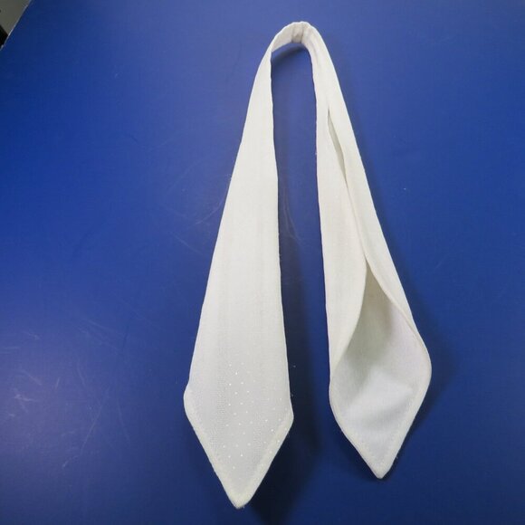 White tone on tone western tie Dance necktie - Picture 1 of 5